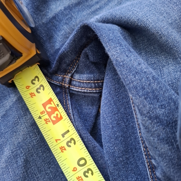 American Eagle Jeans Womens 4 Dark Blue Denim Pants AE Artist Flare Boot Stretch - Picture 13 of 16